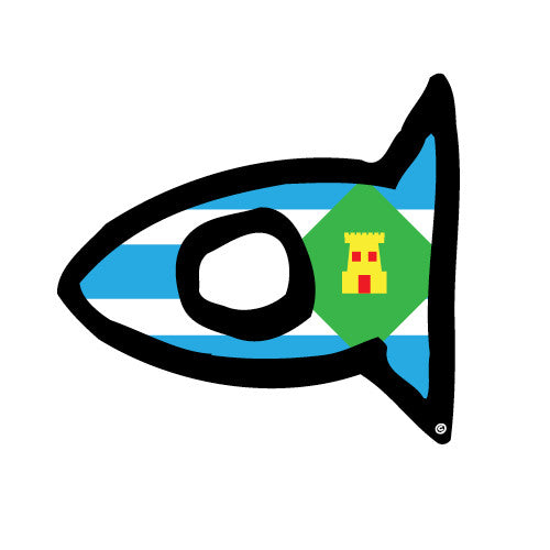 Vieques Island Fishi Flag - Puerto Rico - Fishi