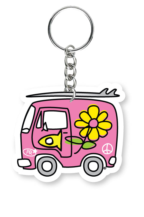 Key Chain Fishi's Pink Van
