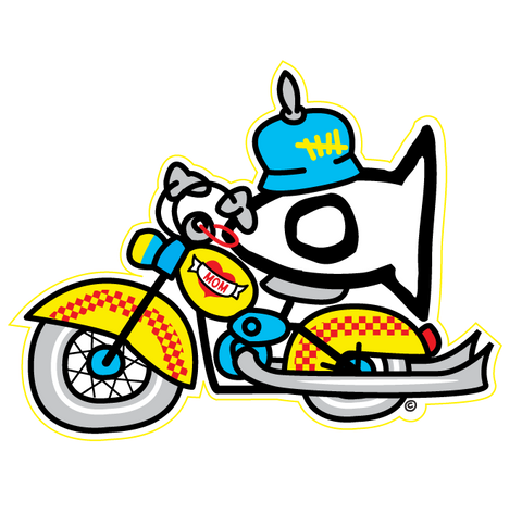 Sticker Biker Fishi
