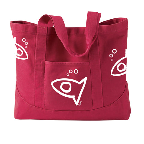 Large Beach Canvas Tote (More Colors Available)
